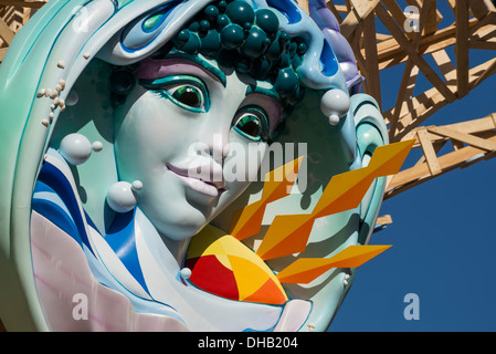 Ninot sculpture, official name given to the figures Stock Photo