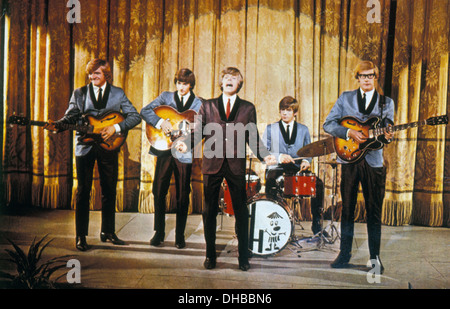 HERMAN'S HERMITS  UK pop group about 1965 in unidentified film Stock Photo