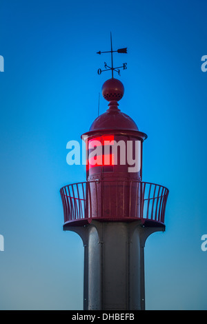 Lighthouse.  Trouville sur Mer lighthouse. Normandy. France Stock Photo