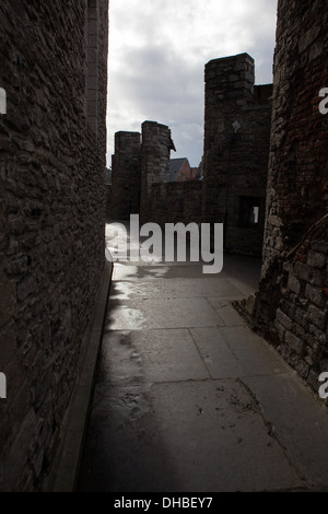 Gravensteen, Castle of the Counts of Flanders, city of Gent, in Flanders, Belgium. Stock Photo