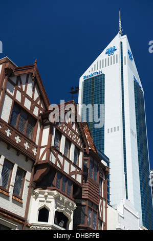 BankWest tower in Downtown Perth. Bankwest tower is a 52 storey office building in Perth Western Australia. Completed in 1988 Stock Photo