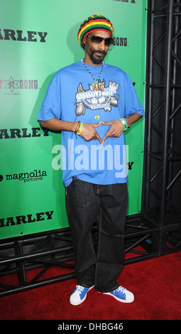 Snoop Dogg Los Angeles Premiere of Magnolia Picture's 'Marley' held at Dome at Arclight Hollywood - Arrivals Hollywood Stock Photo