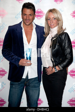 sandra fake Peter Andre and Fake Bake CEO Sandra McClumpha launches a new Sport Tan in  association with Fake Bake London England - 17.04.12 Stock Photo - Alamy
