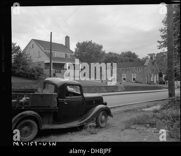 Church and parsonage. Barrackville, West Virginia. 540304 Stock Photo