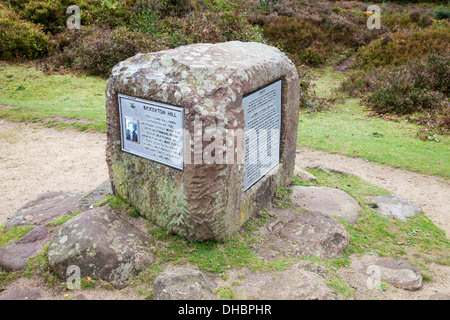 The Kitty's stone monument on Southern Bickerton Hill Cheshire England UK Stock Photo