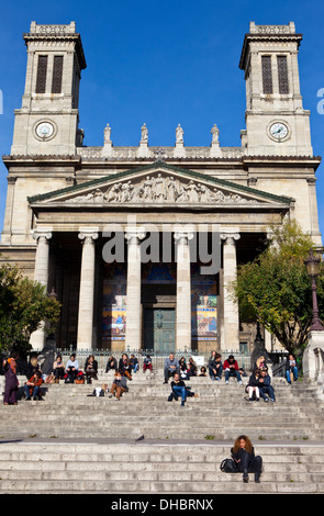 The church of Saint Vincent de Paul in Paris. Stock Photo