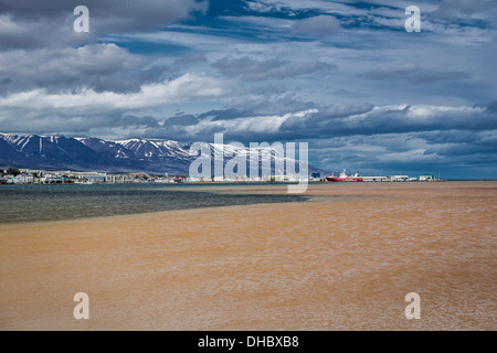 Eyjafjordur, Akureyri, Iceland Stock Photo