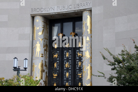 Brooklyn Public Library in New York Stock Photo