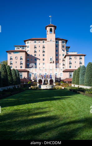 The Broadmoor, historic luxury hotel and resort, Colorado Springs, Colorado, USA Stock Photo