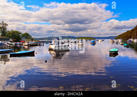 Boats moored on Loch Lomond at Aldochlay, Scotland Stock Photo - Alamy