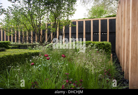 Chelsea Flower Show 2013, Daily Telegraph garden, Designer Christopher Bradley Hole. Gold medal. Stock Photo