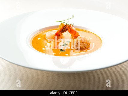 Seafood soup Stock Photo