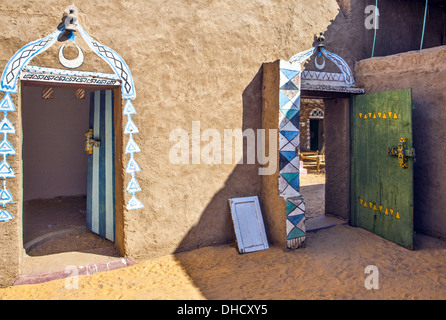 Africa Egypt, Aswan, a Nubian touristic house Stock Photo