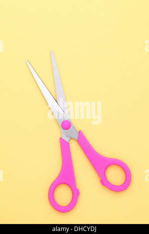 pink scissors Stock Photo