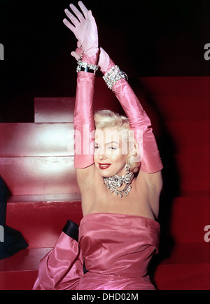 GENTLEMEN PREFER BLONDES  1953 20th Century Fox film with Marilyn Monroe Stock Photo