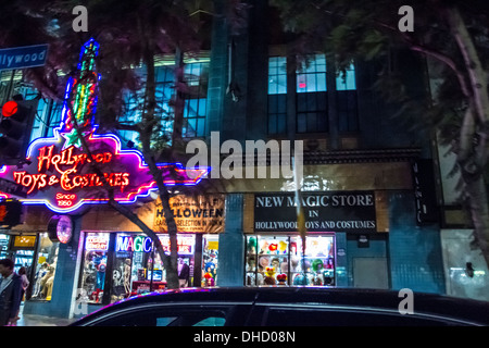 A costume, toy, and Magic store on Hollywood Blvd in Hollywood California Stock Photo