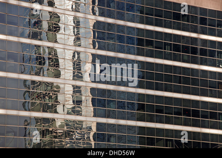 Abstract of office buildings in the La Defense district of Paris, France. Stock Photo