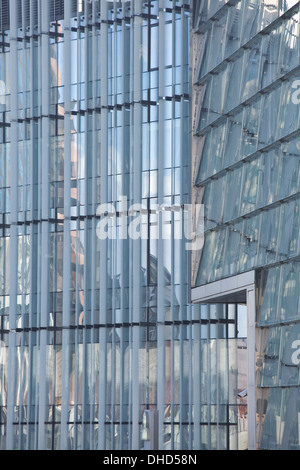 Abstract of office buildings in the La Defense district of Paris, France. Stock Photo