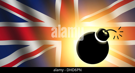 The British flag Stock Photo