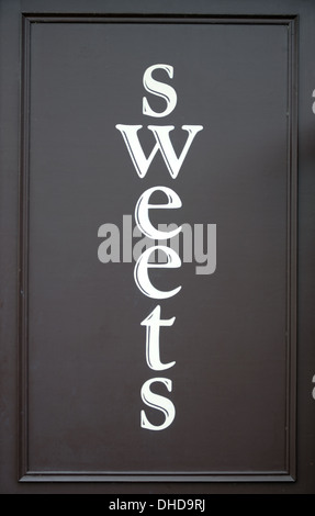 Sweet shop sign Stock Photo