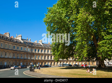 Georgian Architecture of The Circus in Bath City Bath Somerset England UK GB EU Europe Stock Photo