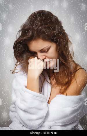 Winter depression Stock Photo