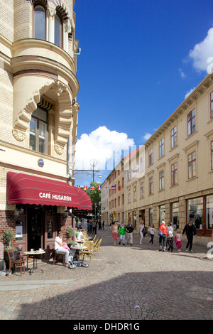 Street scene, Haga, Gothenburg, Sweden, Scandinavia, Europe Stock Photo