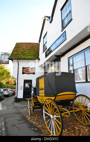 15th century coaching inn, The George Hotel, High Street, Dorchester-on-Thames, Oxfordshire, England, United Kingdom Stock Photo