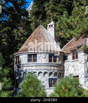 Detail of  Vikingsholm at Emerald Bay State Park Stock Photo