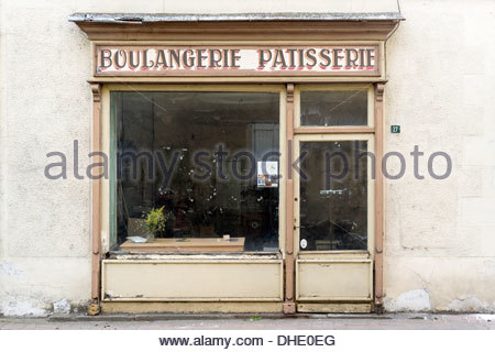 Vintage French Bakery Shop Front, Paris France, "Boulangerie Stock ...