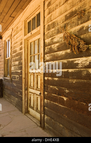 Madrid House, El Rancho de Las Golondrinas, Santa Fe, New Mexico USA Stock Photo