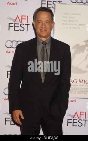 Hollywood, California, USA. 7th Nov, 2013. Tom Hanks attends the Screening Of ''Saving Mr. Banks'' at the Chinese Theater in Hollywood, Ca onNovember 7, 2013. 2013 Credit:  Phil Roach/Globe Photos/ZUMAPRESS.com/Alamy Live News Stock Photo