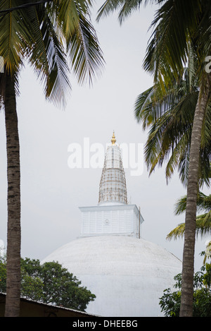 Close up of Ruwanwelisaya Dagoba in the Mahavihara (The Great Monastery), Anuradhapura, UNESCO World Heritage Site, Sri Lanka Stock Photo