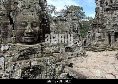 Ta Prohm temple dating from the mid 12th to early 13th centuries, Angkor, UNESCO, Siem Reap, Cambodia, Indochina Stock Photo