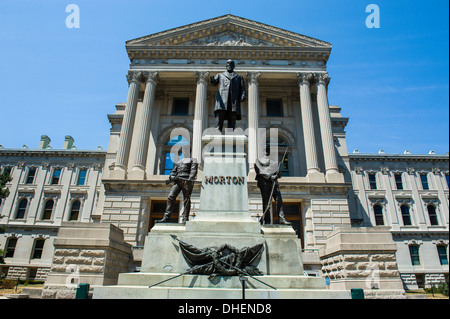 Indiana Statehouse, the state capitol building, Indianapolis, Indiana, United States of America, North America Stock Photo