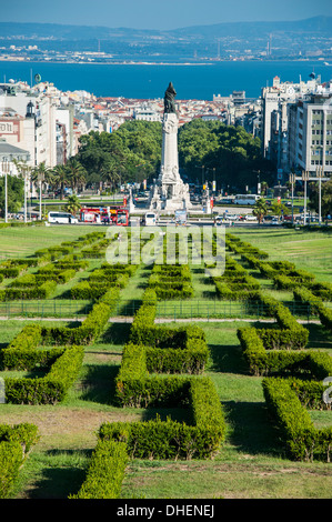 Parque Eduardo VII, Lisbon, Portugal, Europe Stock Photo