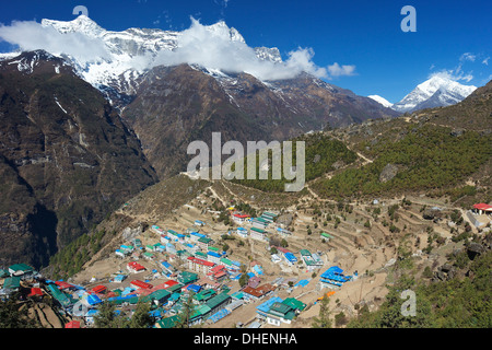 Namche Bazaar, Nepal, Himalayas, Asia Stock Photo