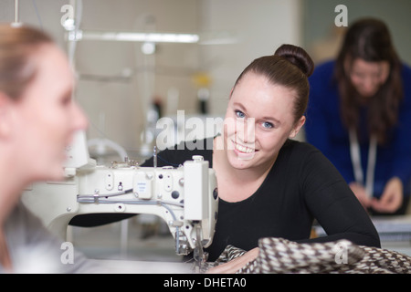 Fashion design students in class Stock Photo