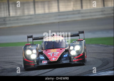 Shanghai, China. 08th Nov, 2013. WEC 6-Hours endurance race. Free practise and qualification day. #12 REBELLION RACING (CHE) LOLA TOYOTA ANDREA BELICHI (ITA) MATHIAS BECHE (CHE) NICOLAS PROST (FRA) Credit:  Action Plus Sports/Alamy Live News Stock Photo