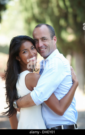 Couple posing for camera Stock Photo