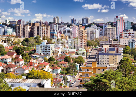 Brazil, Rio Grande do Sul: Day view of the italian immigrant city  Bento Goncalves in the Serra Gaucha Stock Photo