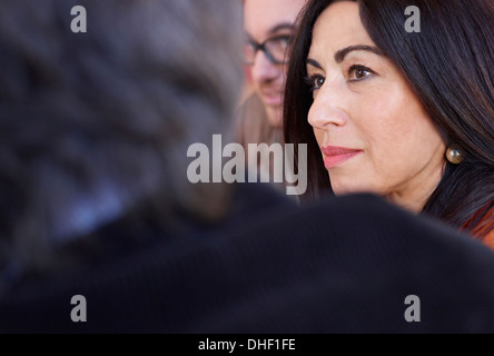 Office colleagues in meeting Stock Photo