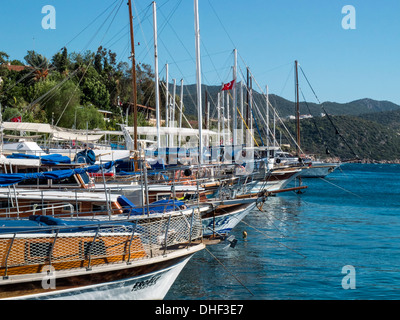 Harbour of Kas, Lycia, Turkey Stock Photo