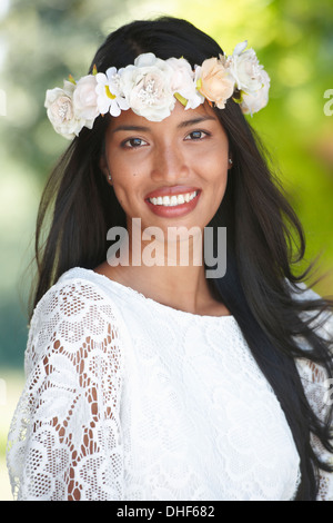 Bride posing for camera Stock Photo