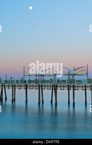 Redondo Pier At Dawn. Stock Photo