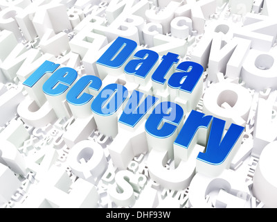 Information concept: Data Recovery on alphabet Stock Photo