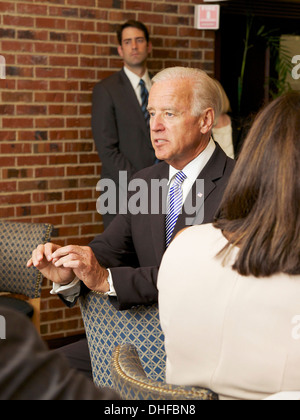 United States Vice President Joseph Biden speaking at Democratic Party Fundraiser. Stock Photo