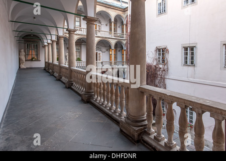 Italian court in Lviv city. Ukraine Stock Photo