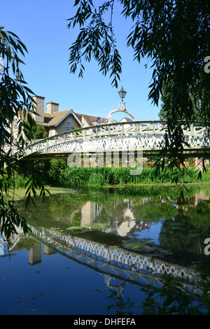 Albert Bridge over River Elland, Stamford, Lincolnshire, England, United Kingdom Stock Photo