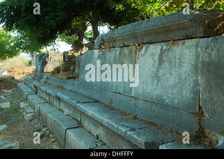 Asien, Türkei, Provinz Mugla, Dalyan, Ausgrabung von Kaunos, Agora, Stock Photo
